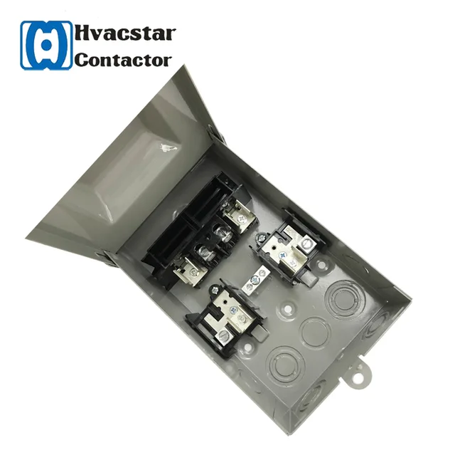 HVAC serious Metal PDS-60A Fused Disconnect Box
