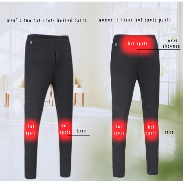 Women's fleece heated trousers