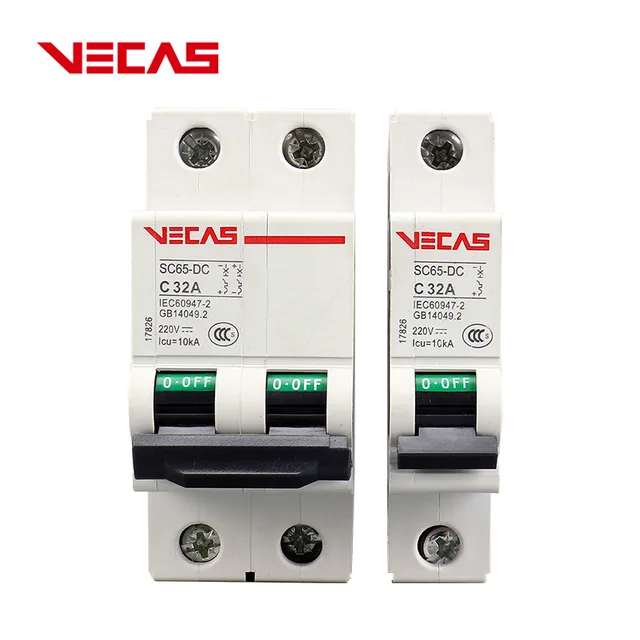 VECAS DC circuit breaker DC MCB Mini Circuit Breaker DC Air Switch