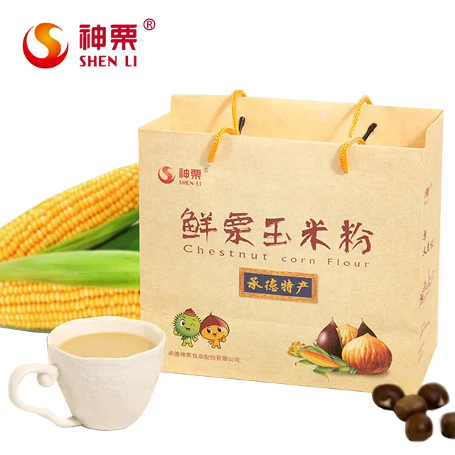 Ready to drink chestnuts&corn powder without added sugar bag breakfast ready to eat