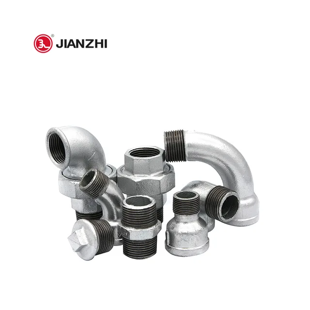 JIANZHI excellent seal zinc plating galvanized steel pipe fittings