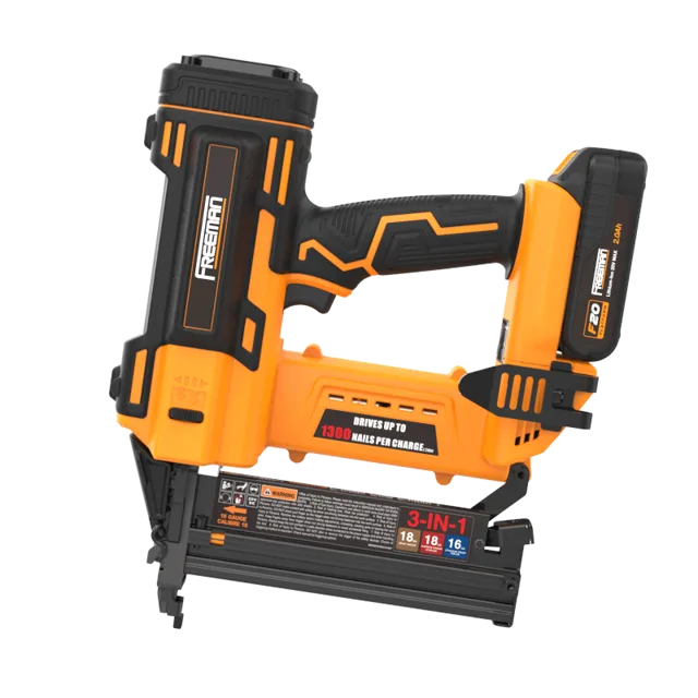 20V CORDLESS 16Ga.&18Ga. 3-IN-1 Cordless Nailer/Stapler