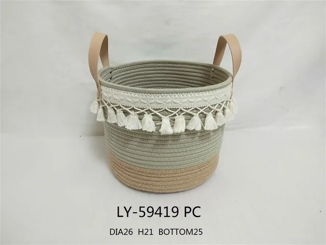 Cotton rope basket, storage basket