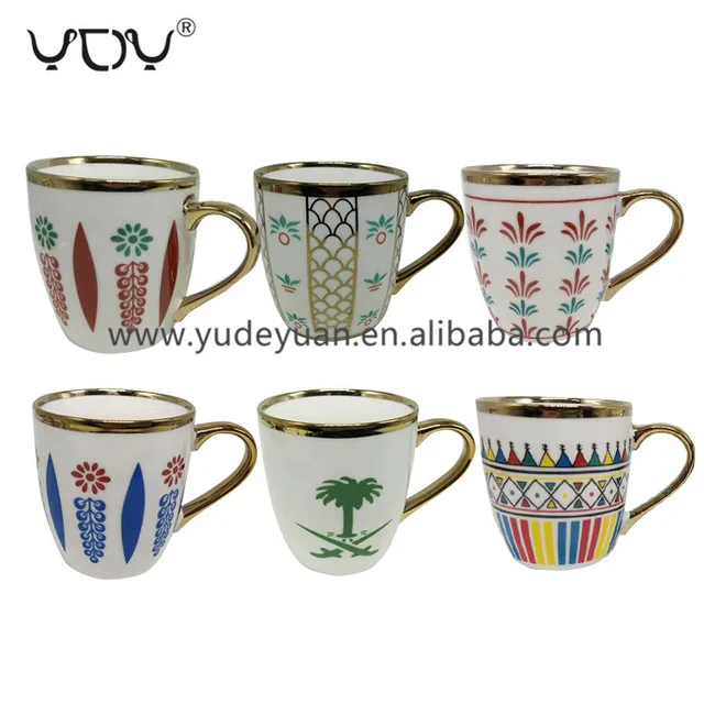 OEM ODM Middle East Saudi Market New Bone China Custom Print Porcelain Mugs