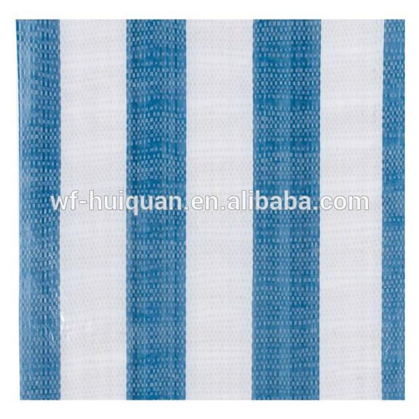 Blue and white pe tarpaulin roll