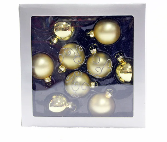Promotional plastic Christmas gift ball set
