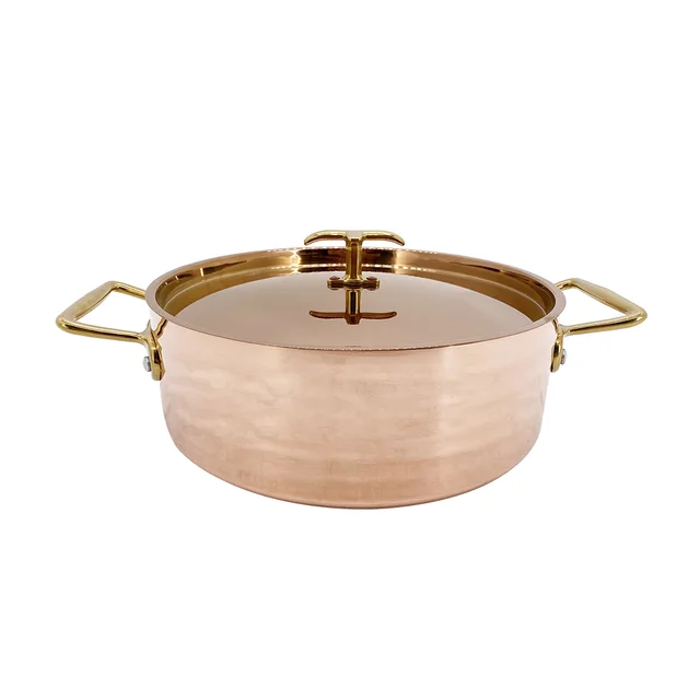 3-Layer Copper Sauce Pans With Cover