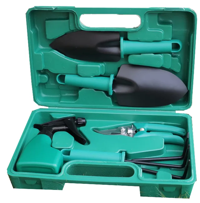 10 piece garden tools set garden tools shovel rake shovel scissors watering can multi-purpose garden supplies