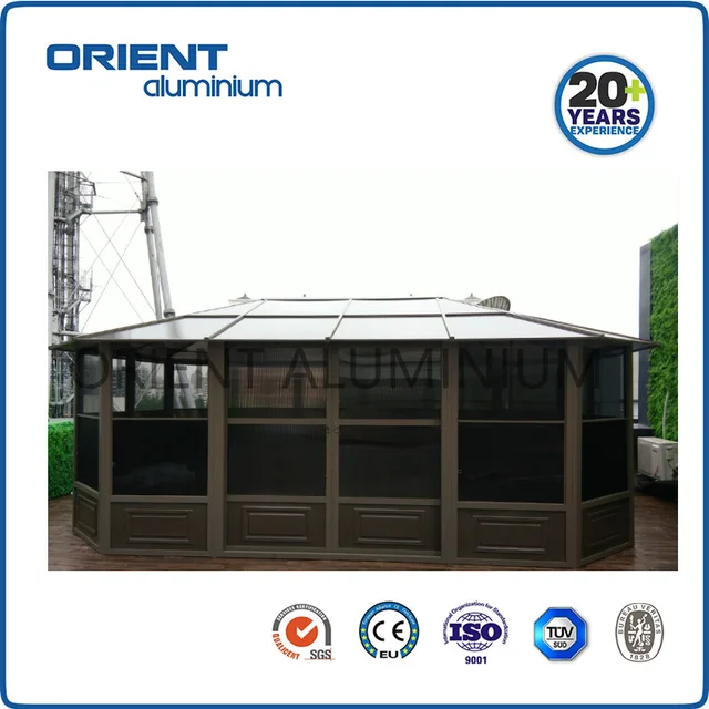 Waterproof factory design greenhouse glass aluminium