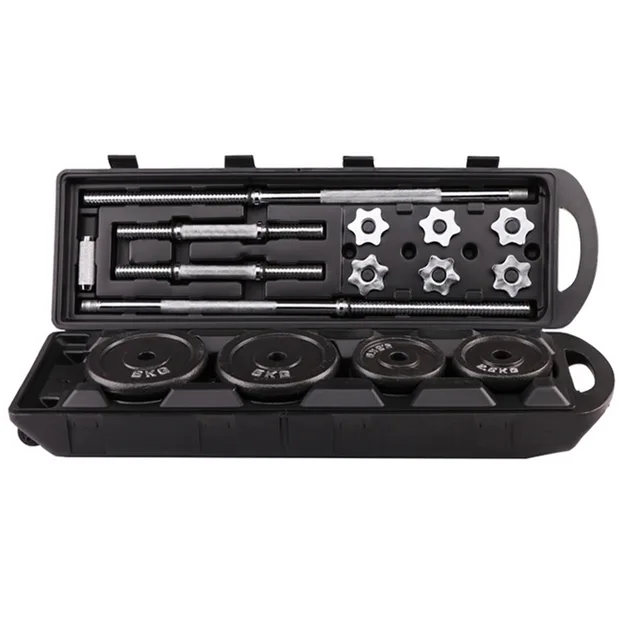 50kg Black Paint Dumbbell Set