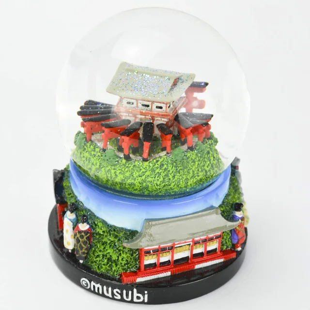 Japanese landscapes snow globe