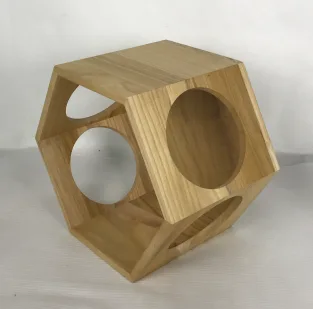 YR21040303 zhengheshun Living room solid wood side table in hexagon