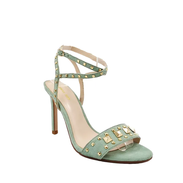 High heels ladies leather sandals