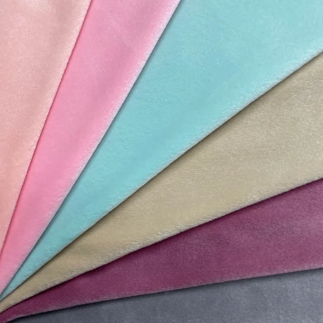 94% polyester 6% one side super soft fabric