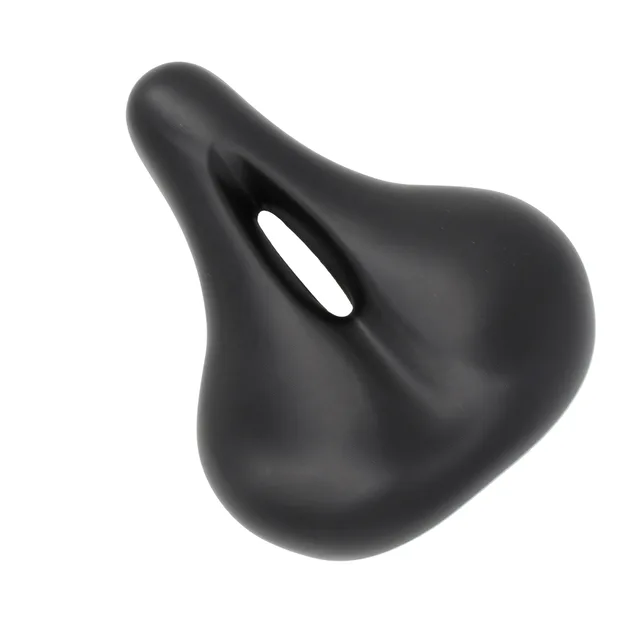 Retro Black PU Leather Hollow Bicycle Saddle Bike Seat for Road Beach Mountain Cruiser Bicycle All Seasons PU Foam CN