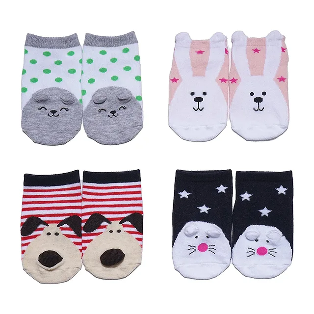 Baby Infant Carton Anti-slip Socks