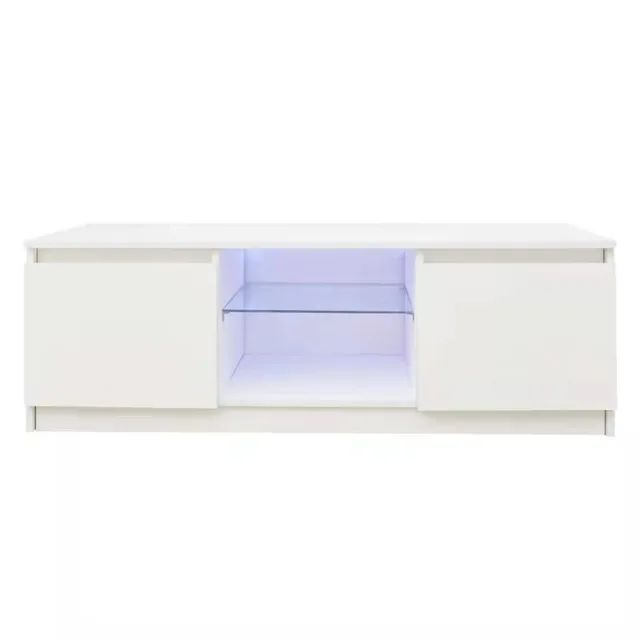 Contracted atmosphere white modern small family sitting room household audio-visual ark