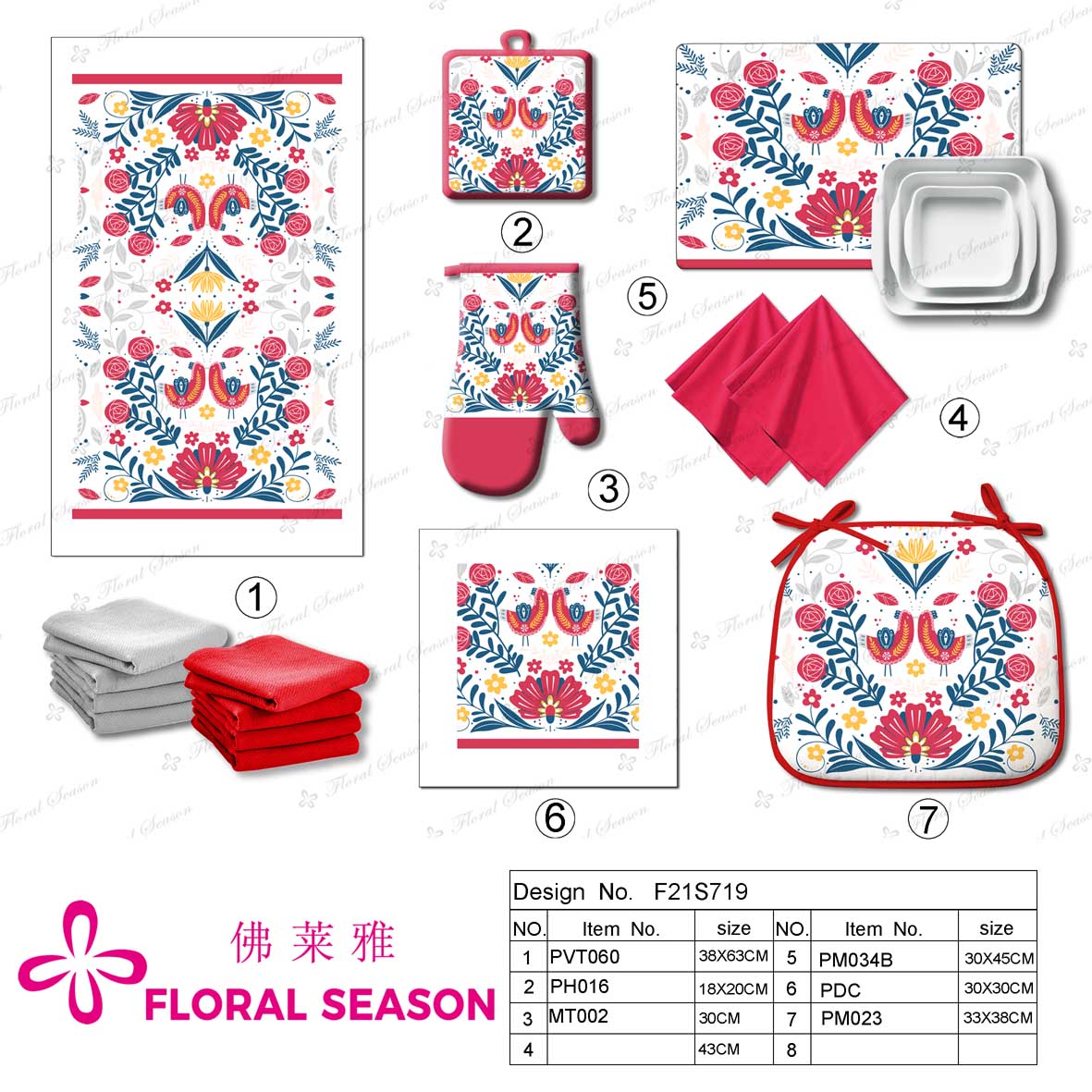 Kitchen Textile, Towel, Oven Mitt, Pot Holder, Apron, Chair Pad, Table Cloth