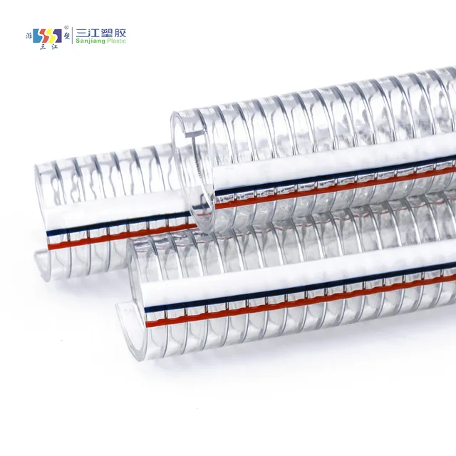 PVC Steel Wire Reinforced Water Pump Suction Hose PVC Steel Wire Spiral Spring Hose