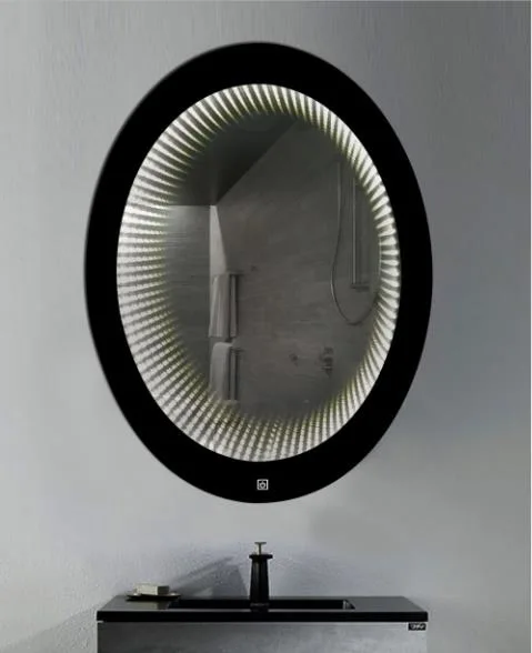 Oval Bathroom Lighted Wall-mounted Mirror
