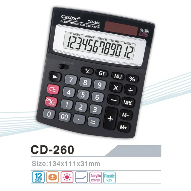 CD-260 - 12-digit desktop calculator - Casine