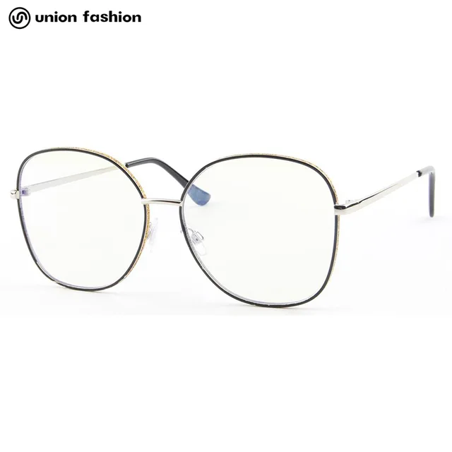 New high fashion metal sunglasses rouned frame with painted on the eyebrows UF-LM2054