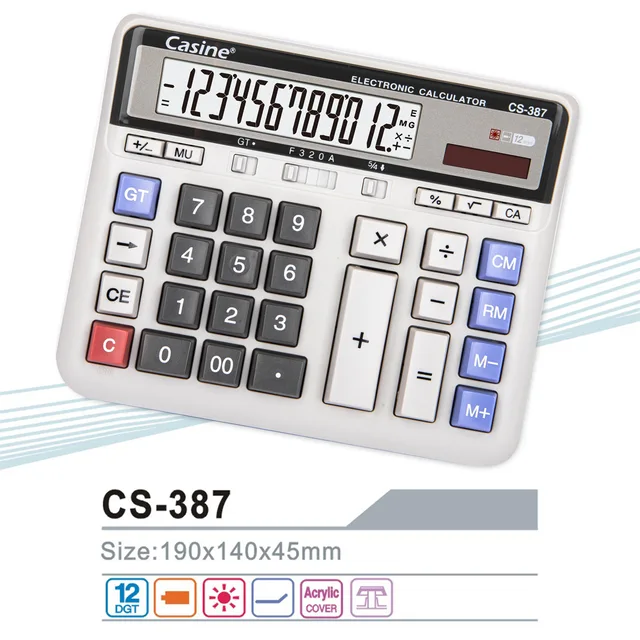 CS-387 - 12-digit desktop calculator - Casine