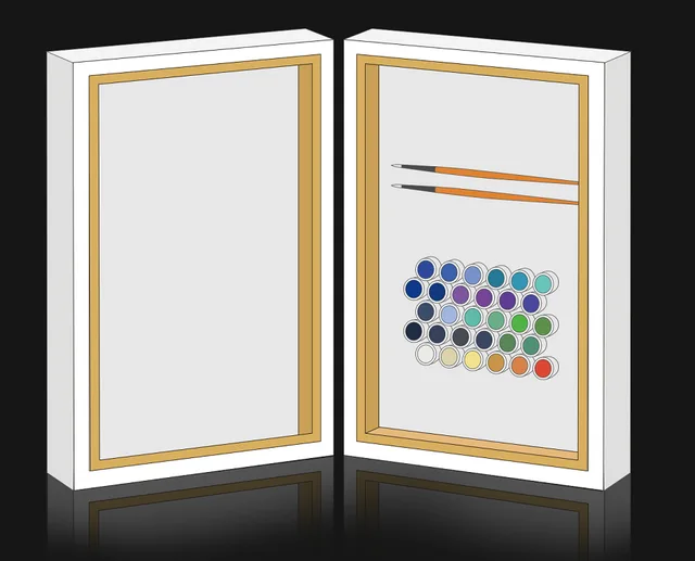 Painting by numbers(frame style)