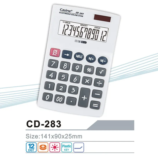 CD-283 - 12-digit desktop calculator - Casine