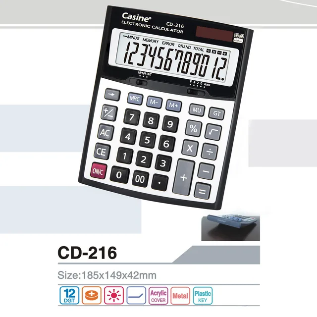 CD-216 - Casine_12-digit desktop calculator