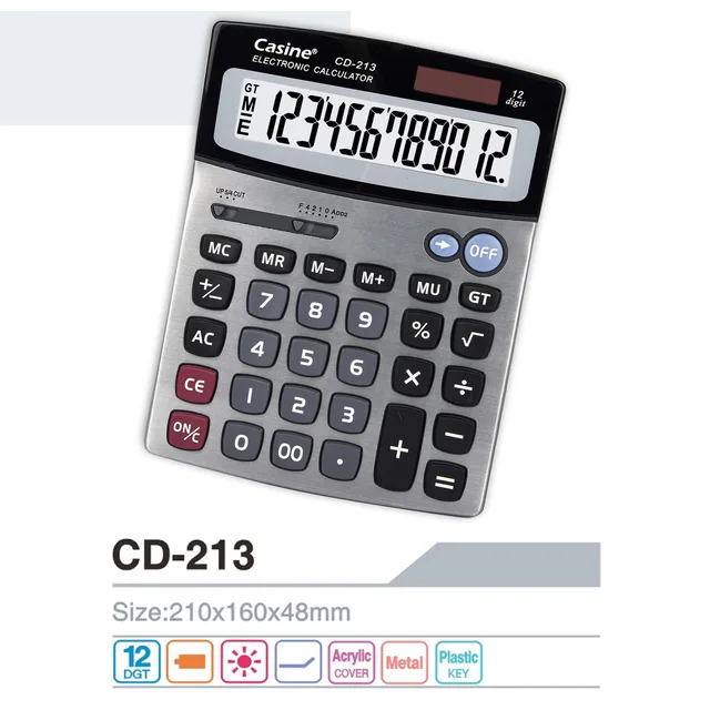 CD-213 - 12-digit desktop calculator - Casine