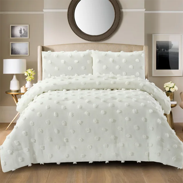Clip cut quilt ，comforter set，bedspread ，pillow