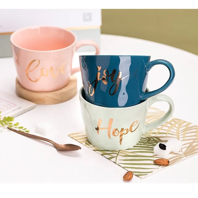 Valentine's day mug, Valentine's day dinner set, gold dinner set, gold mug