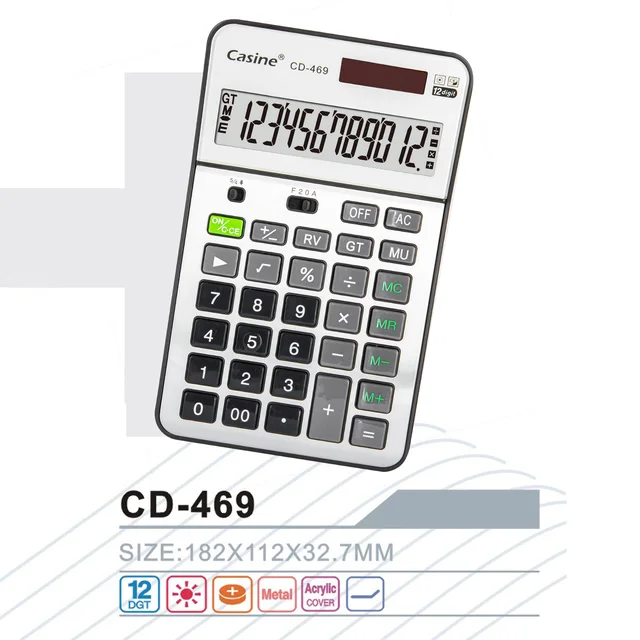 CD-469 - 12-digit desktop calculator-Casine
