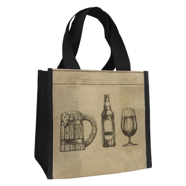 High Quality Non Woven Wine Handbag Jute Tote Bags
