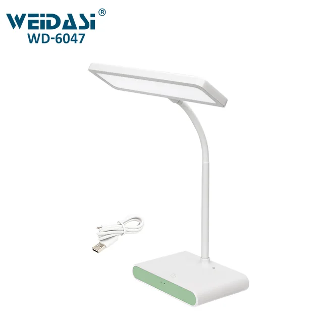 New style LED folding table light rechargeable battery reading light with USB input port
