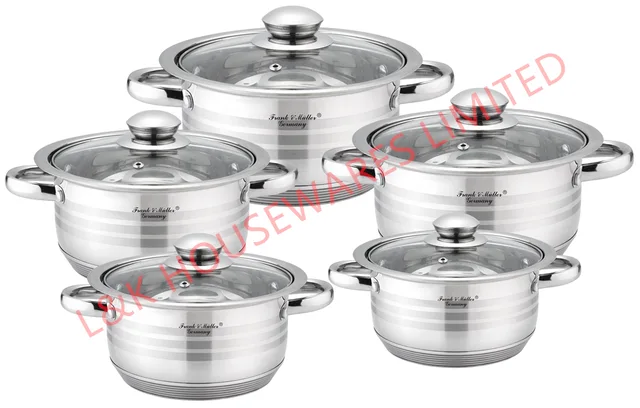 10pcs wide edge cookware set