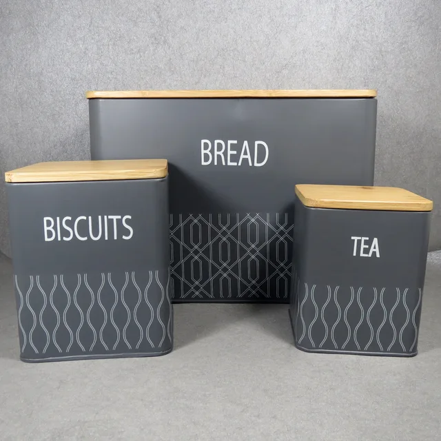 Storage Container Jars with Bamboo Lids