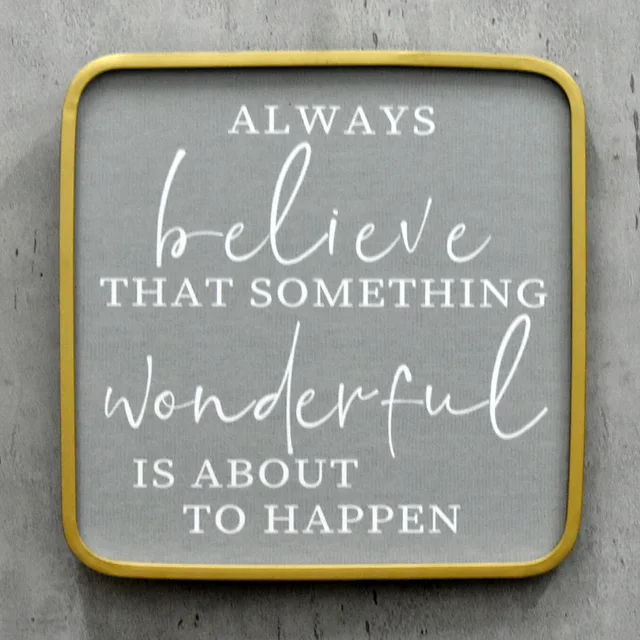 Wall decoration sign with inspirational introduction Antique metal frame modern farmhouse wall hanging art decorative wall art