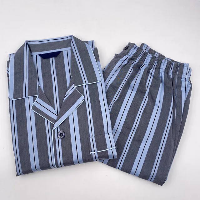 100% cotton men's woven pajamas