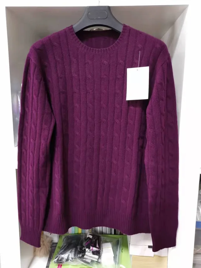 Cashmere cable-knit pullover Men's