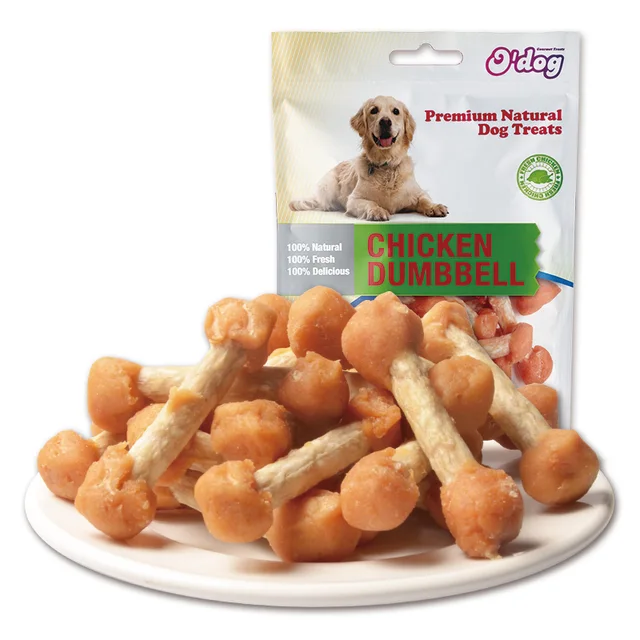 Dog treats dog snacks pet treats dog food chicken dumbbell