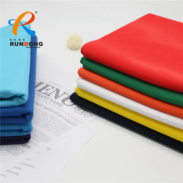 Shandong rundong textile wholesale 310gsm polyester and spandex fabric