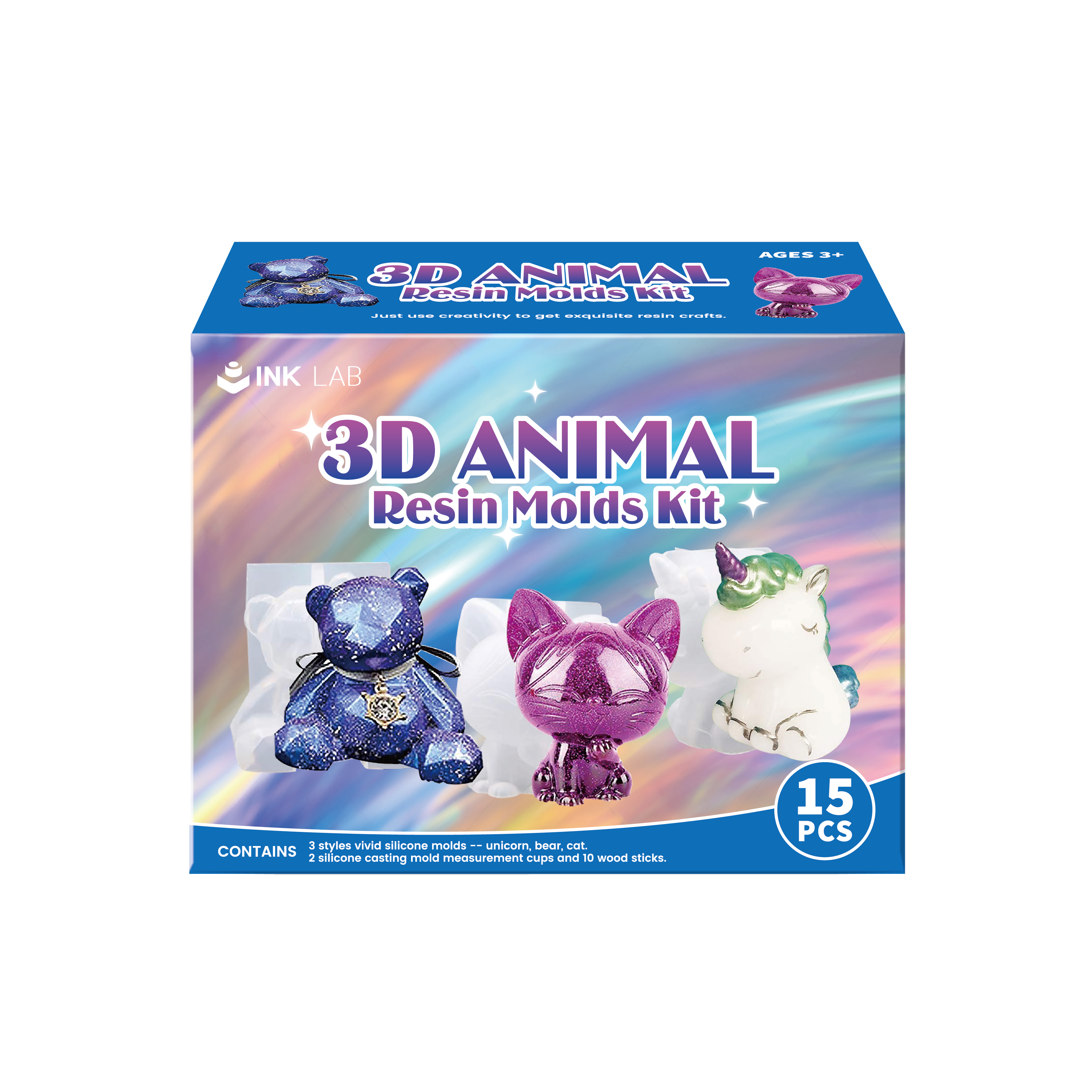 3D Animal Resin Molds Kit