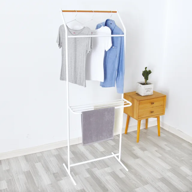 Double pole drying rack