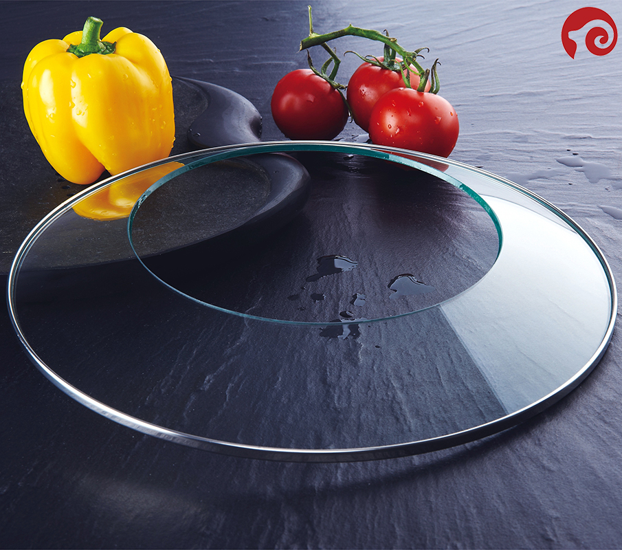 C type big hole glass lid
