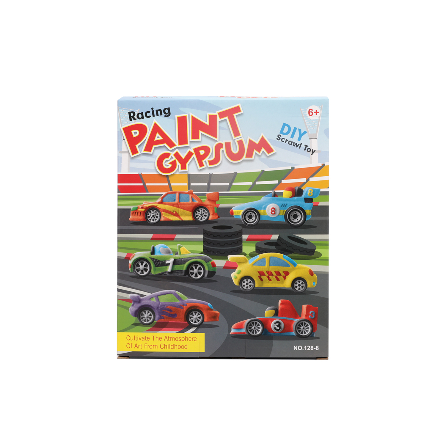 Racing Paint Gypsum DIY Scrawl Toy