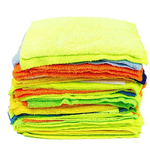 Microfiber ultra plush car cleaning towel cleaning rags all purpose cleaning towel