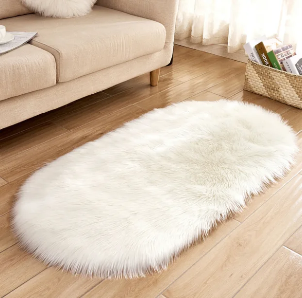 Customized Faux Fur Rug with Non Slip Backing