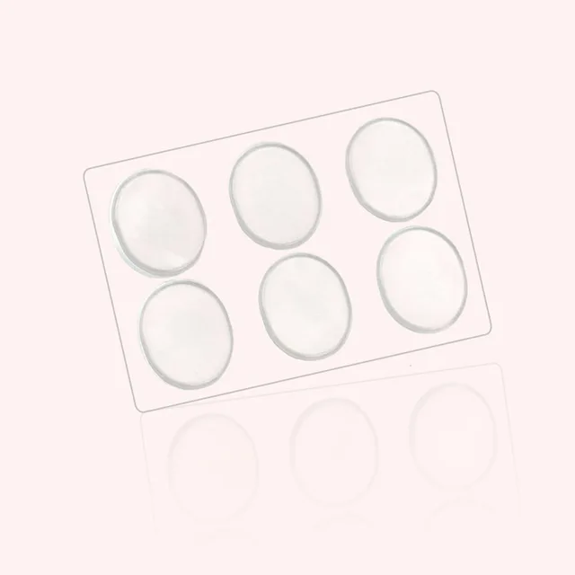 Round Shape Soft Silicone Gel Adhesive Heel Grips Pads Liner